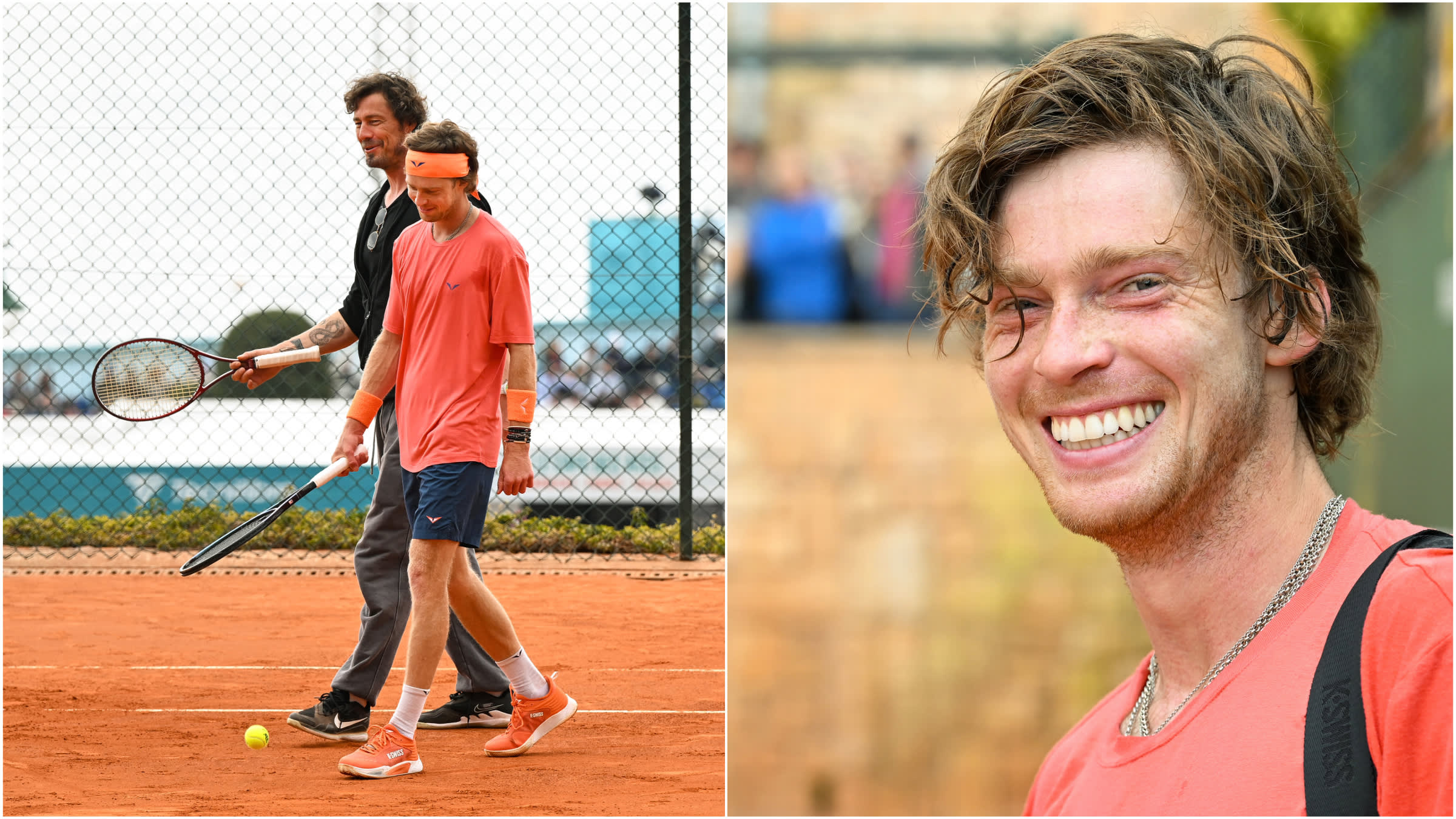 FOTOGRAFIJE: Andrej Rubljov, Marat Safin služe sve trenutke na treningu u Monte Karlu