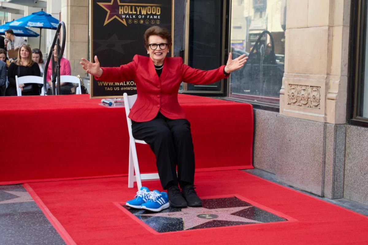 Billie Jean King, prvi sportista sa zvezdom na holivudskoj stazi slavnih