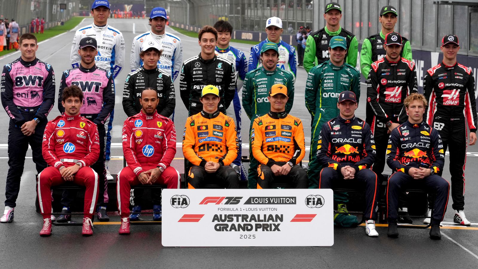 The class of F1 2025 at the season-opening Australian GP