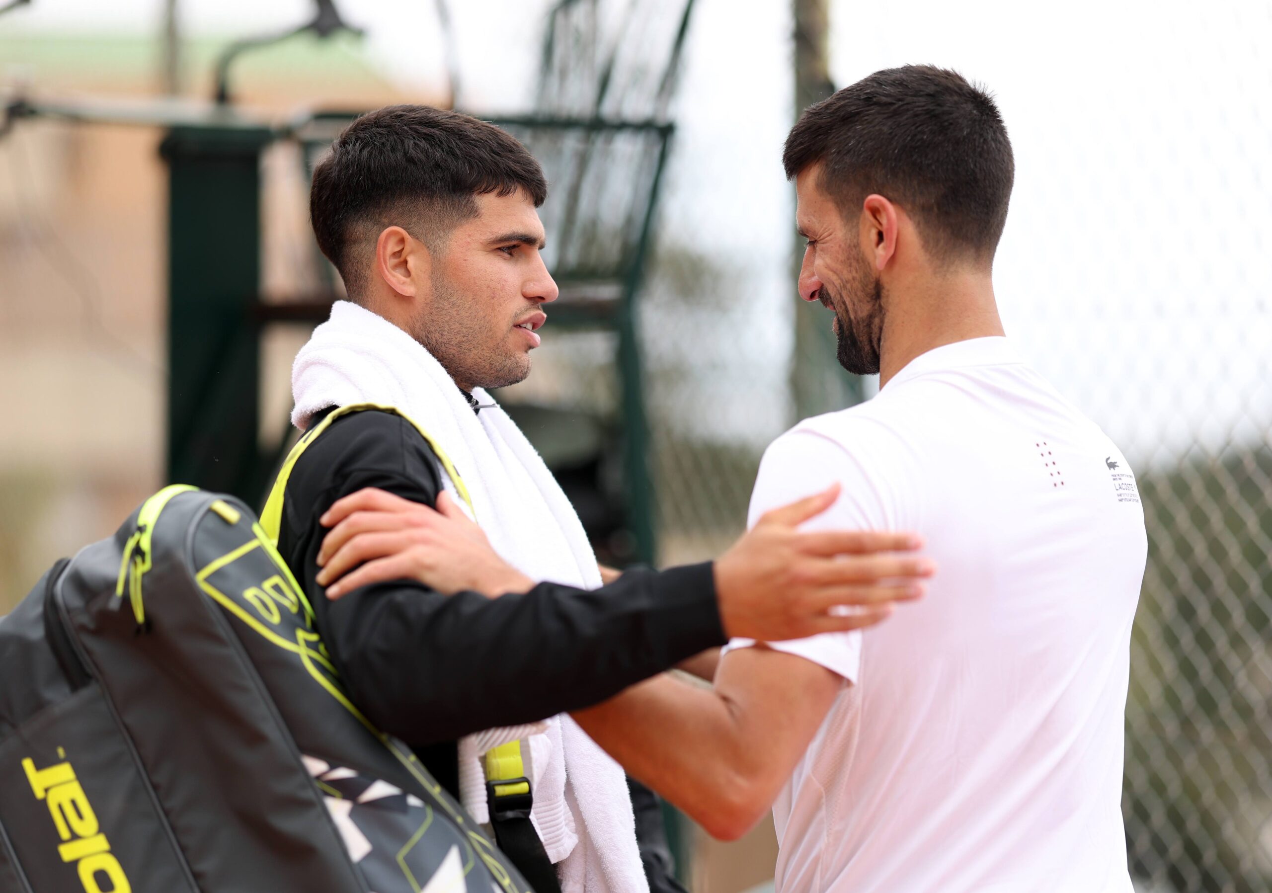 Karlos Alkaraz i Novak Đoković vežbaju zajedno na Monte Karlo Masters