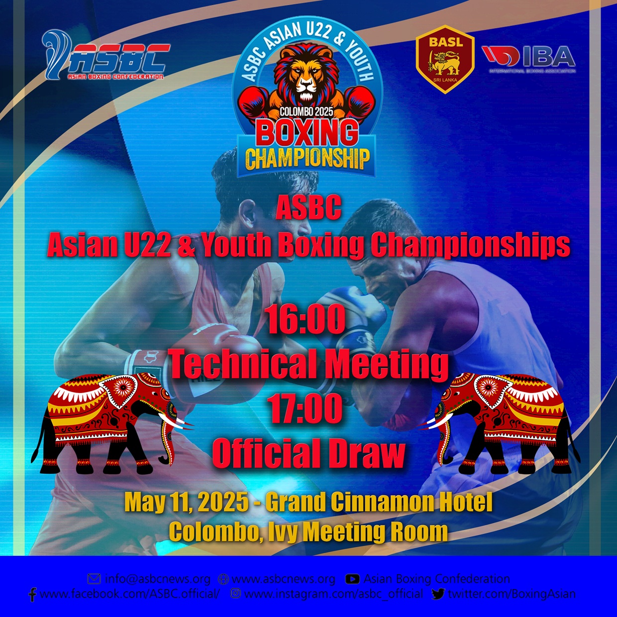 Tehnički sastanak će otvoriti ASBC Asian U22 & Youth Boxing Championships danas u 16:00 po lokalnom vremenu