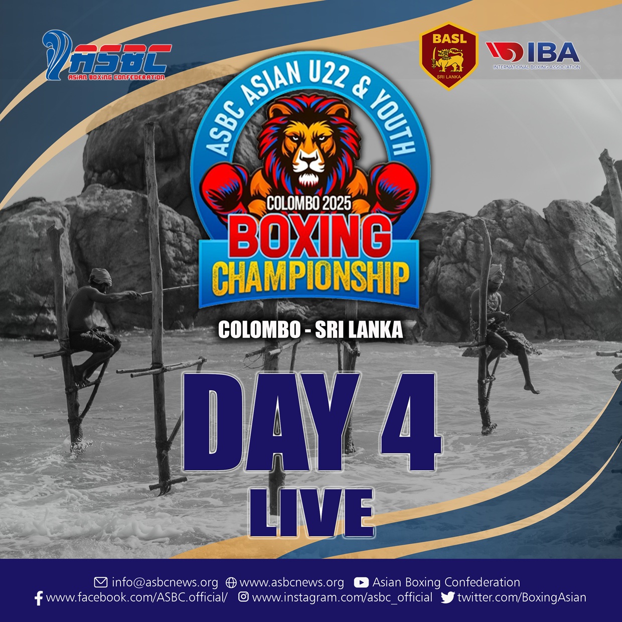 ASBC Asian U22 & Youth Boxing Championships – Day4 LIVE Streaming