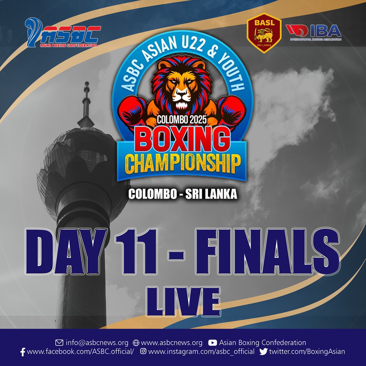 ASBC Asian U22 & Youth Boxing Championships – Day11 LIVE Streaming