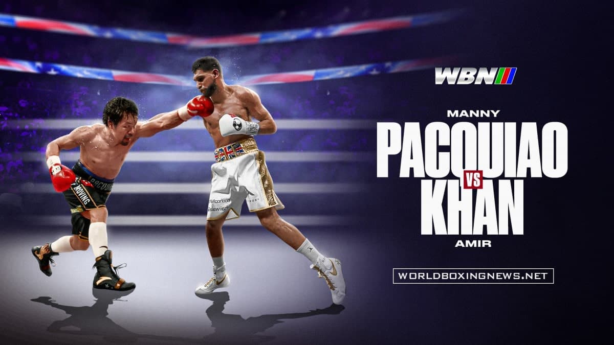 Packuiao vs Khan - VBN poster