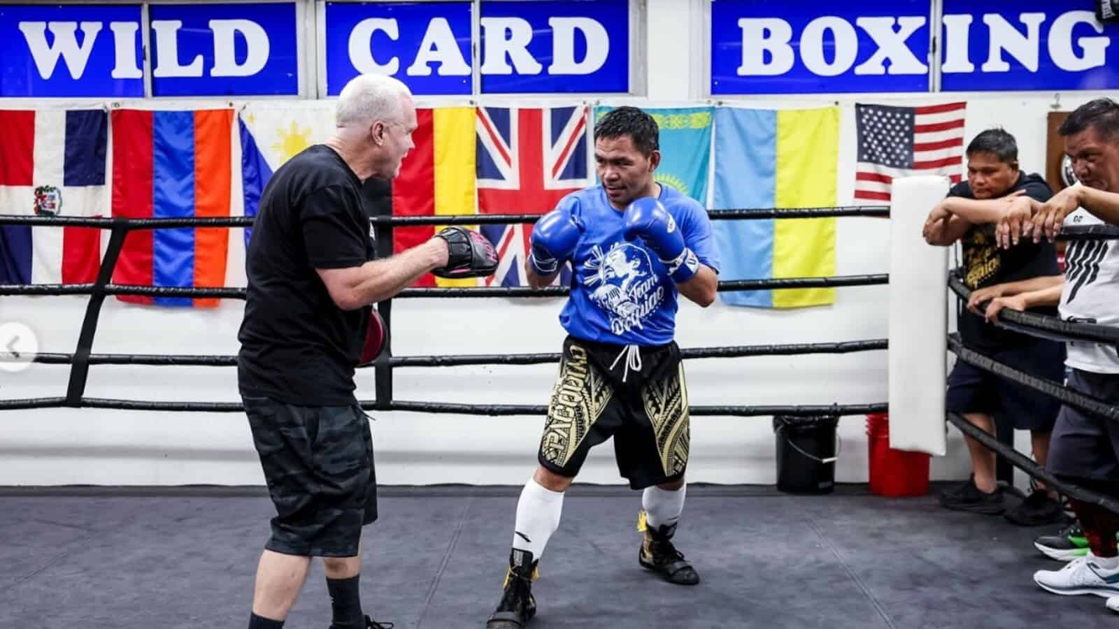 Manny Pacquiao training video Freddie Roach May 2025
