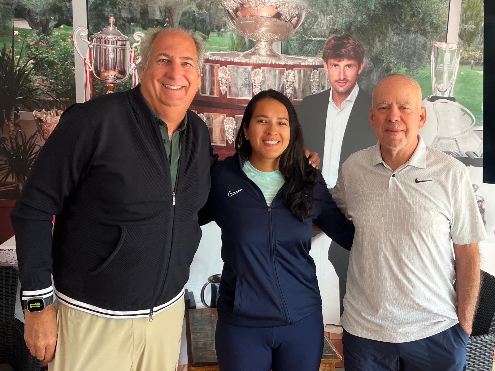 Antonio Martinez Cascales, Diana Kuintero i Luis Mediero na Ferrero Tennis Academy sa RPT - Marca by Wilson