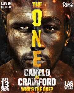 Canelo vs Cravford poster