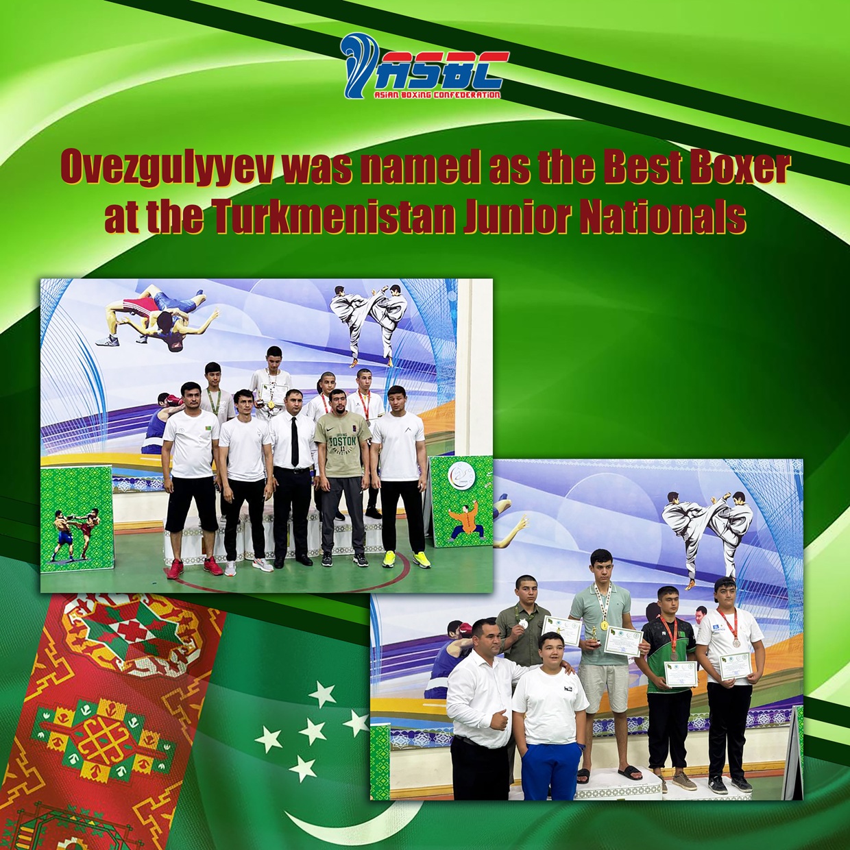 Ovezguljev je proglašen za najboljeg boksera na Juniorskom državnom prvenstvu Turkmenistana