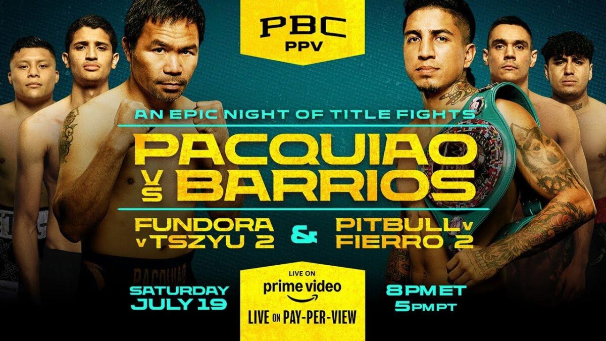 Packuiao vs Barrios novi poster