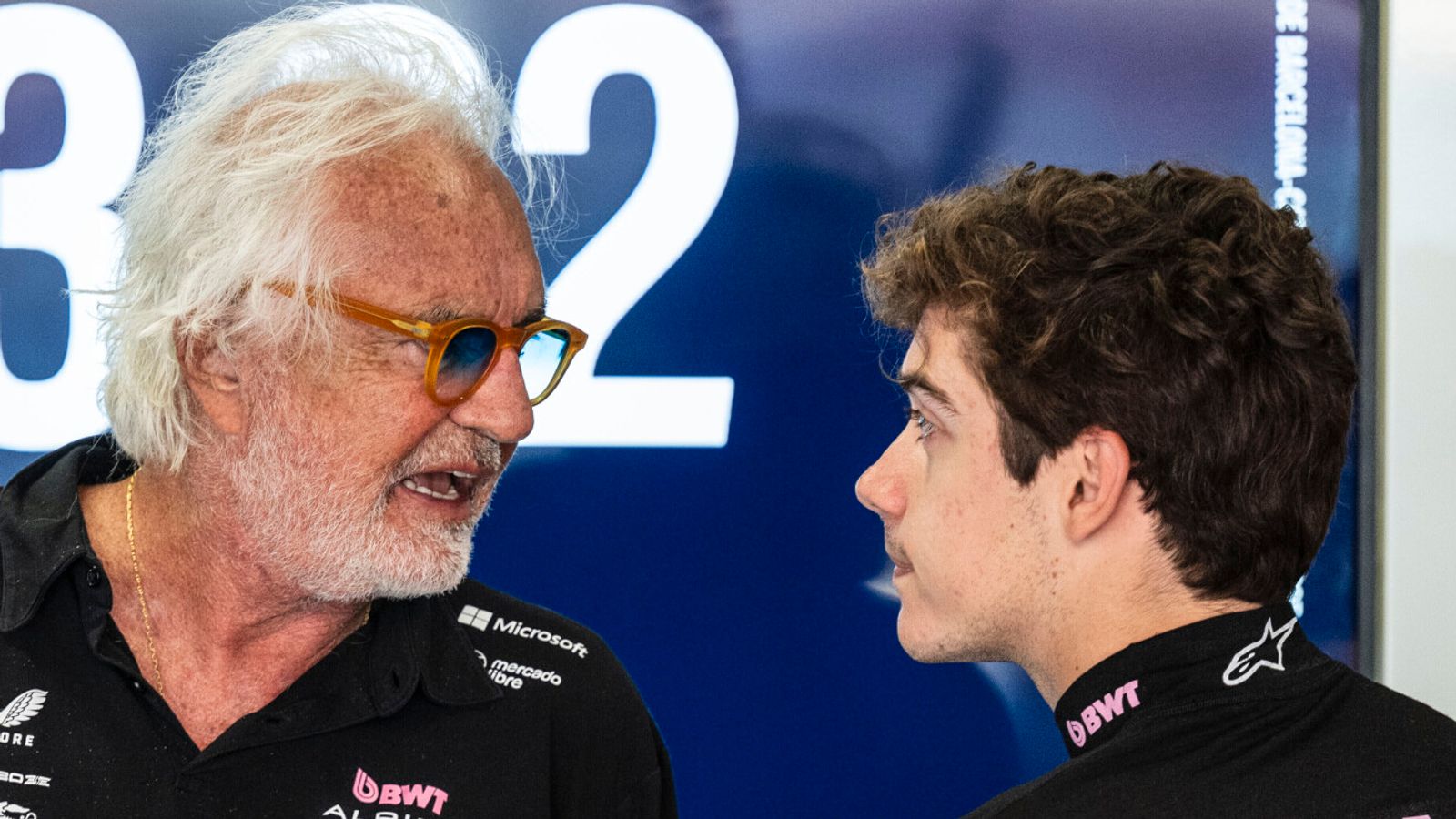Flavio Briatore (ITA, BWT Alpine F1 Team), #43 Franco Colapinto (ARG, BWT Alpine F1 Team), F1 Grand Prix of Spain at Circuit de Barcelona-Catalunya on May 31, 2025 in Barcelona, Spain. (Photo by HOCH ZWEI) Photo by: HOCH ZWEI/picture-alliance/dpa/AP Images