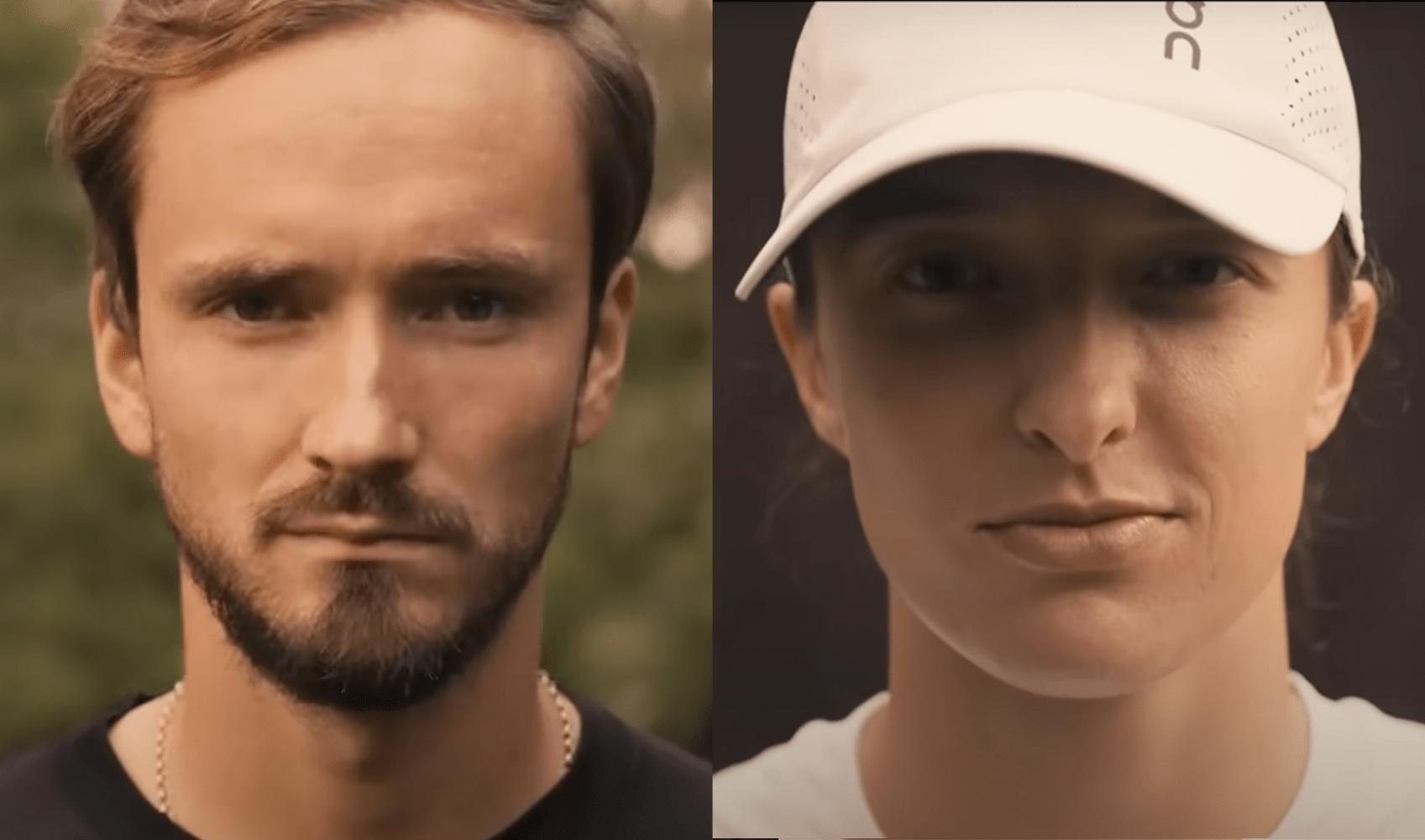 Iga Sviatek, Daniil Medvedev tim protiv pro padel igrača