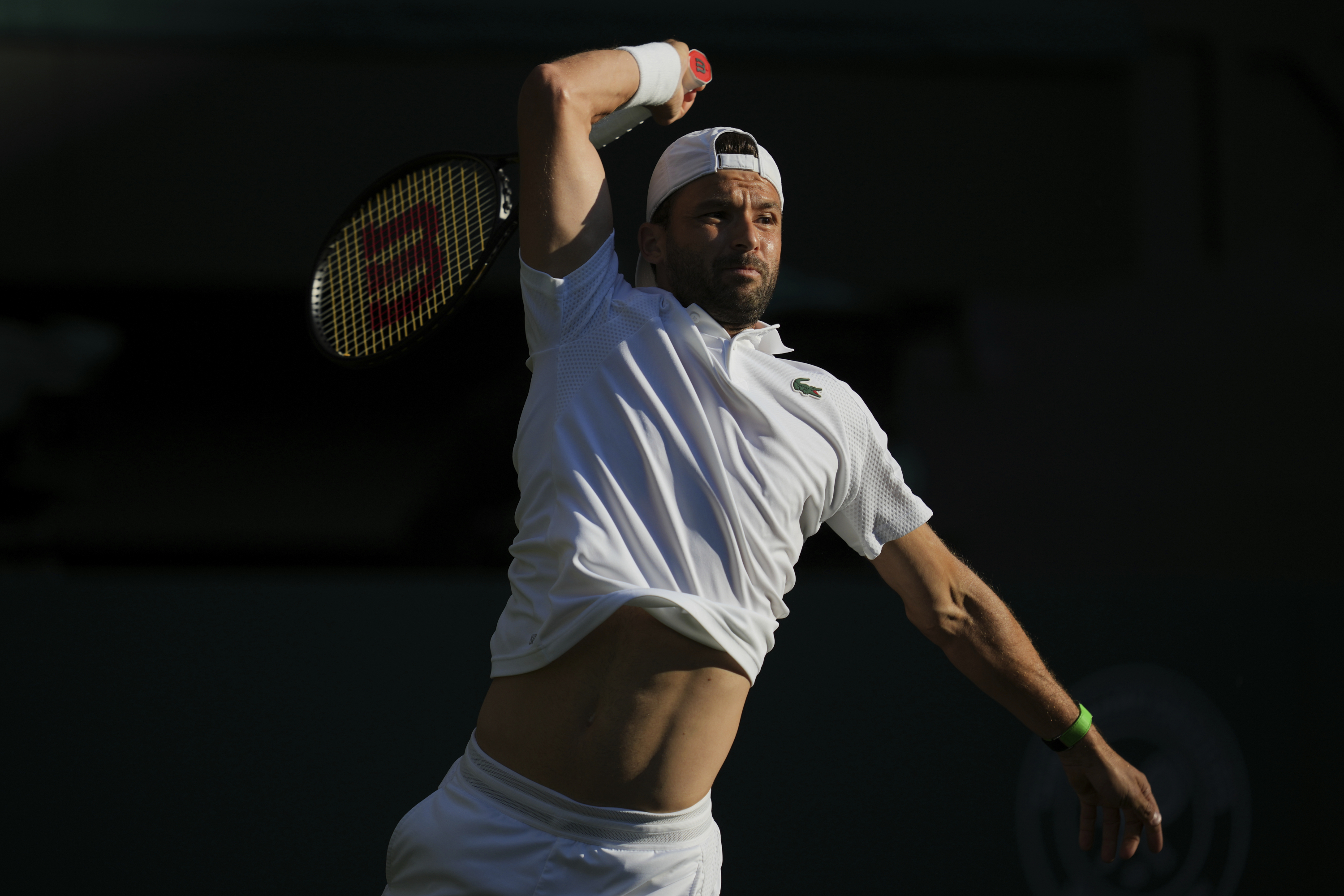 Grigor Dimitrov vraća loptu Sinneru.