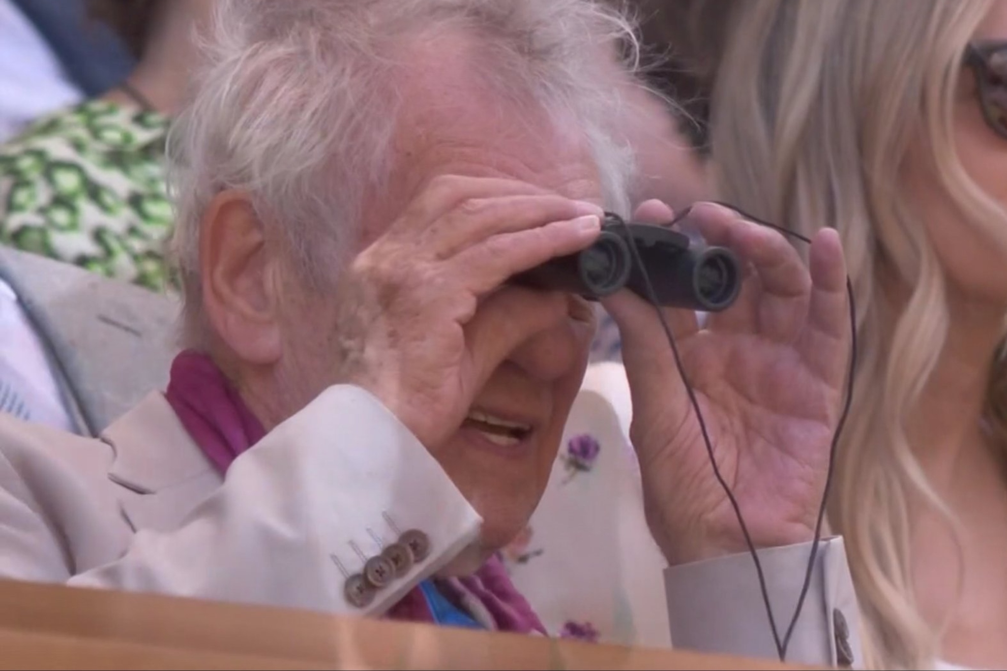 Ian McKellen, prisutan u Kraljevskoj loži na Vimbldonu.