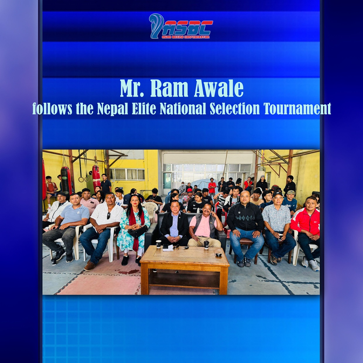 Gospodin Ram Avale prati Nepal Elite National Selection Tournament u Lalitpuru