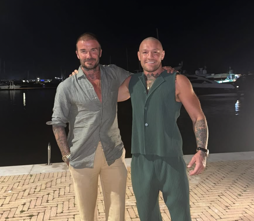 McGregor na slici sa Davidom Beckhamom