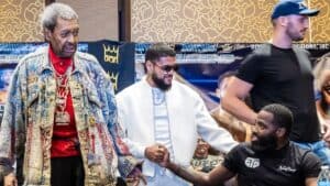 Adrien Broner preser Don King