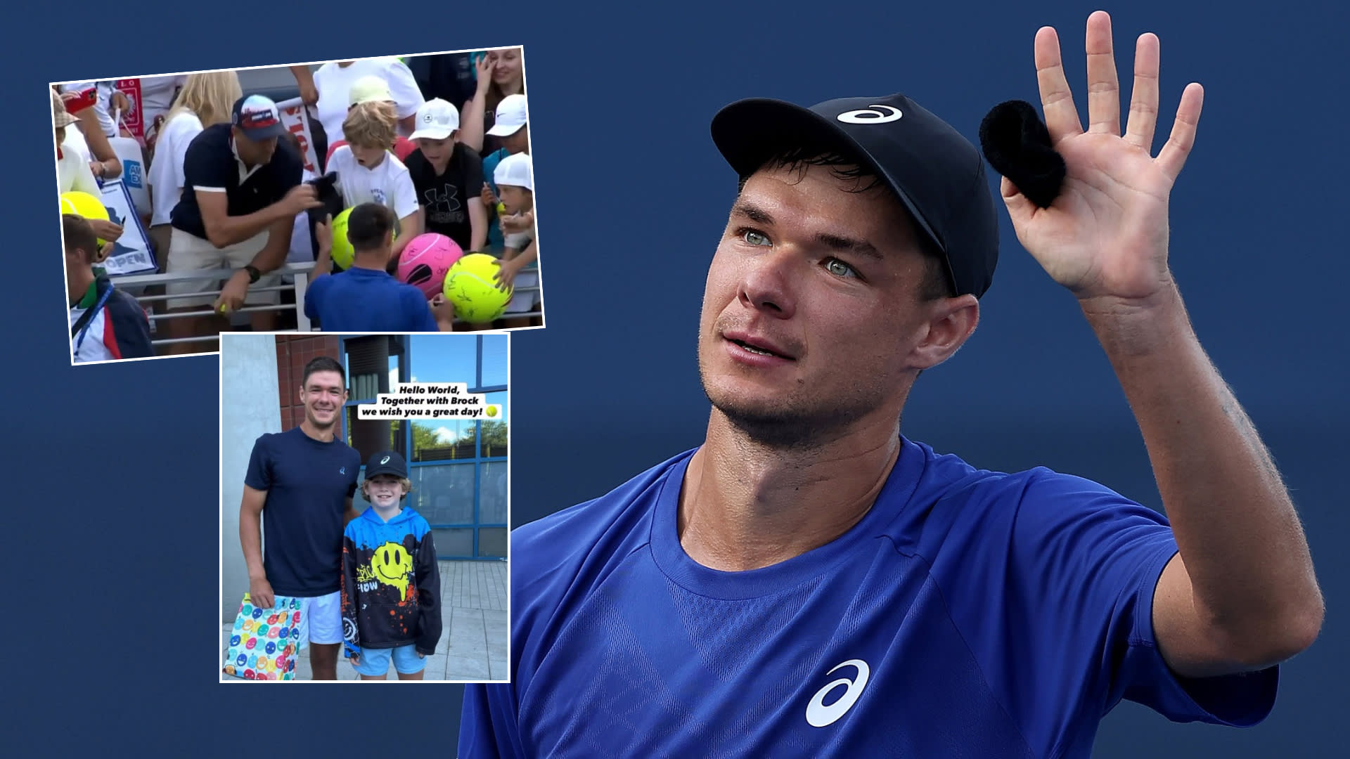 Kamil Majchrzak ponovo se sastaje sa mladim navijačem nakon viralne krađe šešira US Open: "Moć interneta!"