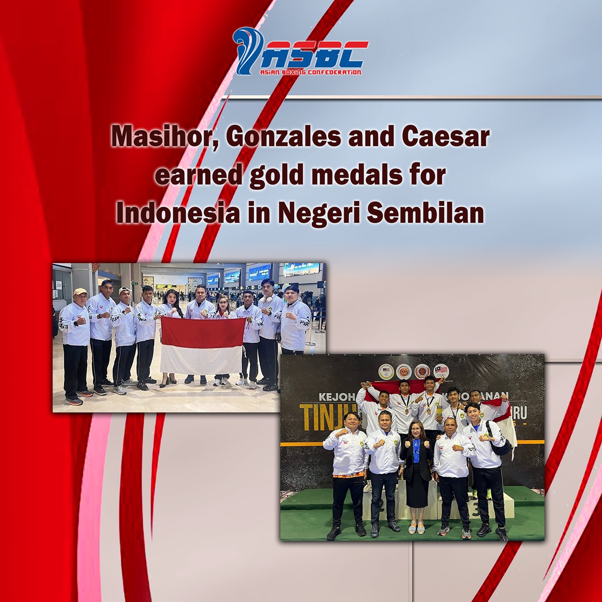 Masihor, Gonzales i Cezar Nanlohi osvojili su zlatne medalje za Indoneziju u Negeri Sembilanu