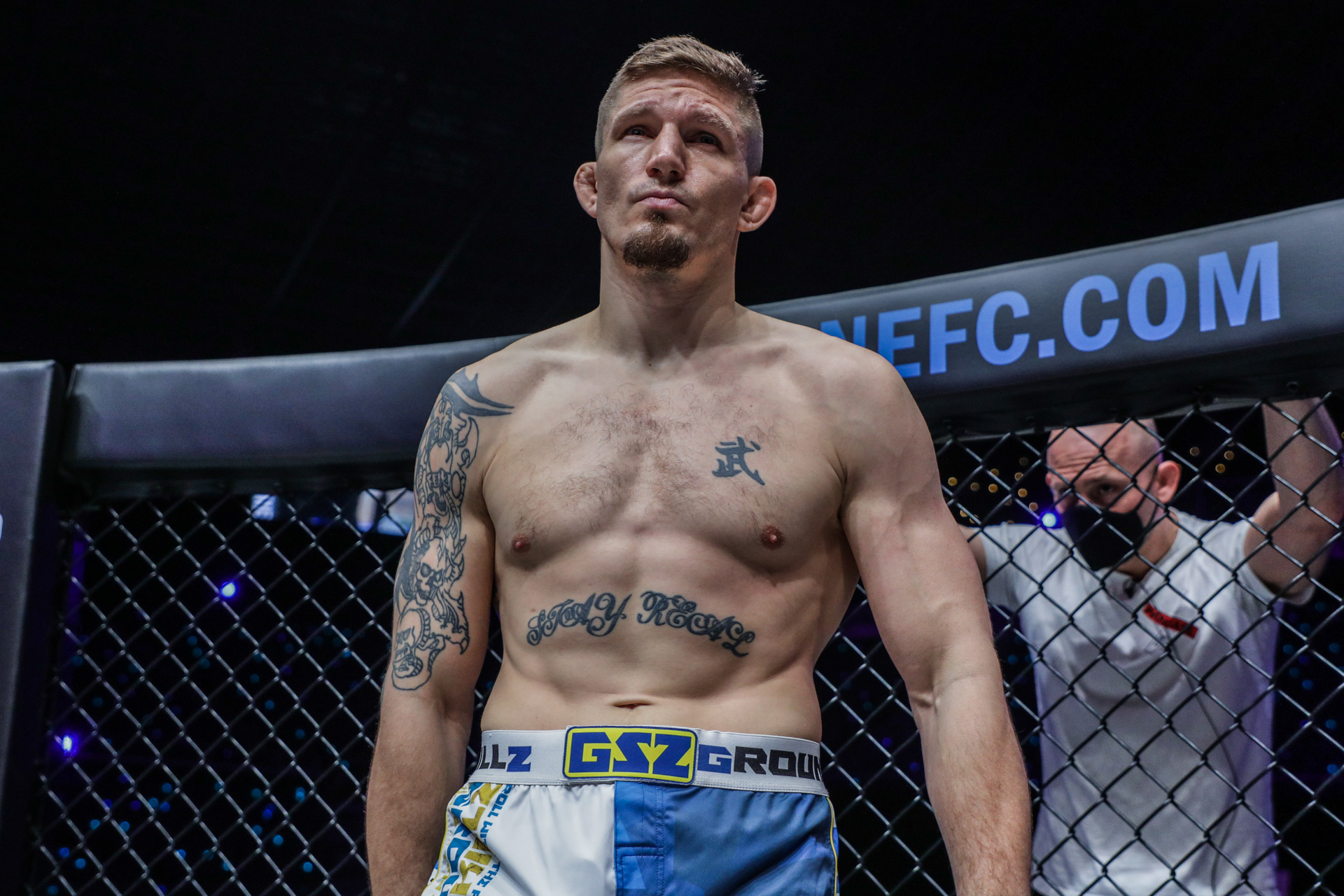 Zebaztian Kadestam before his match at ONE: FULL CIRCLE