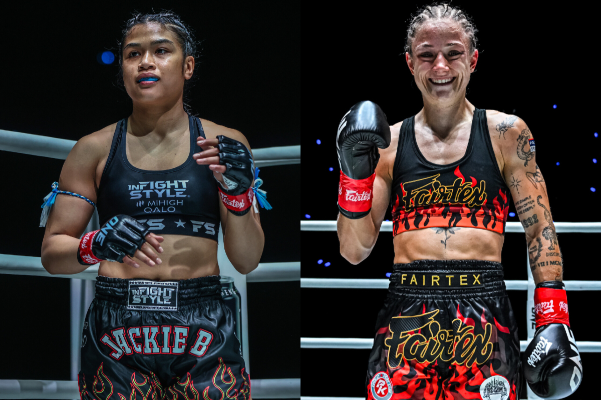 Muay Thai fighters Jackie Buntan and Stella Hemetsberger