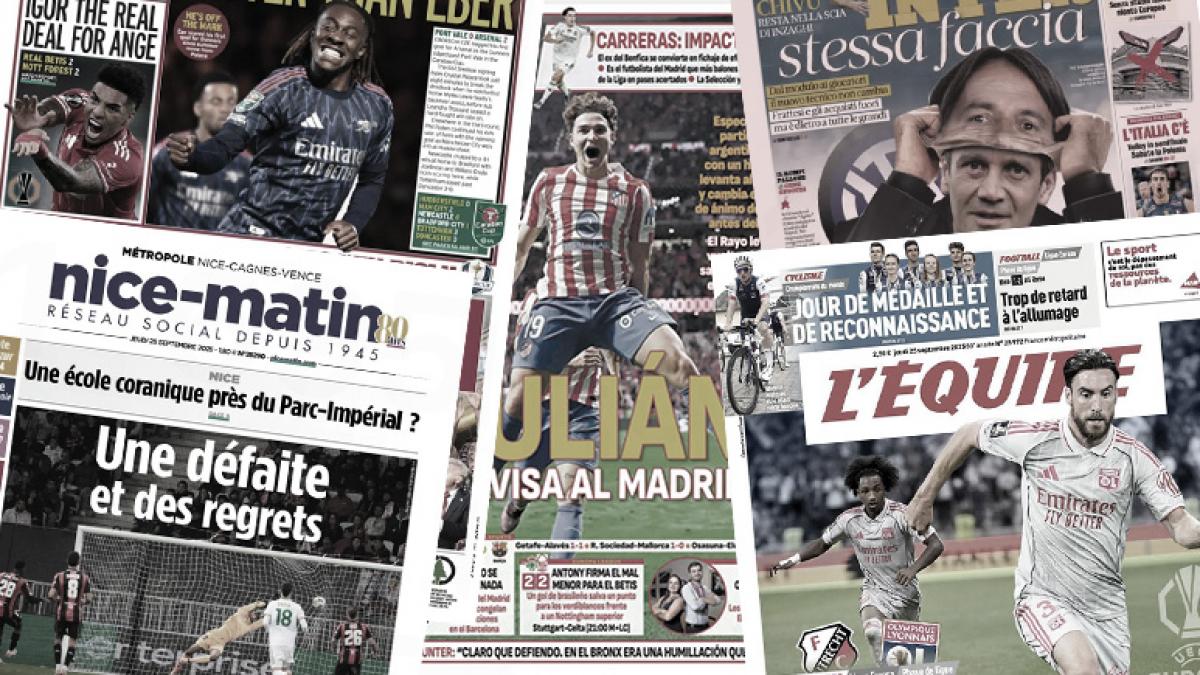 Štampa razočarana novim porazom OGC Nice, Španija je zapaljena za Julian Alvarez nakon njegovog masterclass
