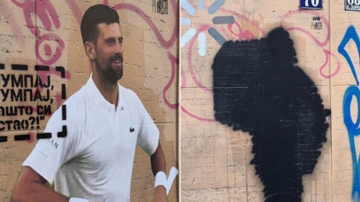 Đoković, neprijatelj broj 1 u Srbiji: kritika, vandalizovani mural i njegovo "izgnanstvo" u Grčku