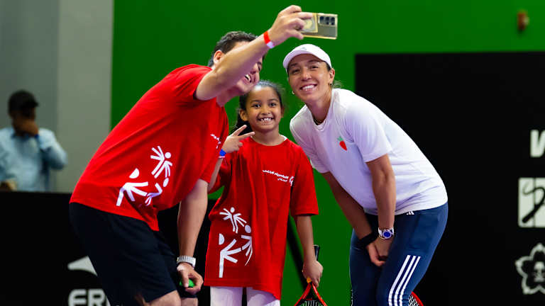 Selfie vreme sa Jessicom Pegula, koja se kvalifikovala za svoj četvrti uzastopni VTA Finals.