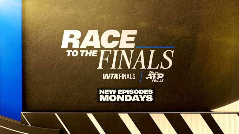 Uključite se svakog ponedeljka na aplikaciji Tennis Channel za najnovije epizode Race to the Finals - ATP i WTA izdanja.