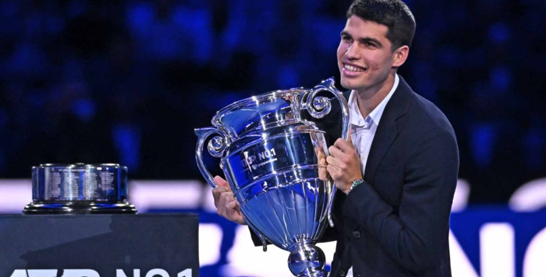 Alcaraz, sa brojem 1 trofej 2022. godine.