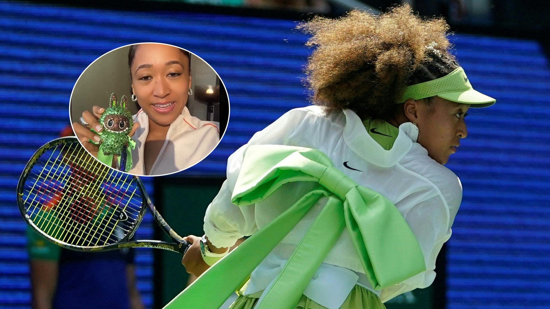 Naomi Osaka konačno otkriva poslednji običaj Otvoreno prvenstvo Labubu lutku