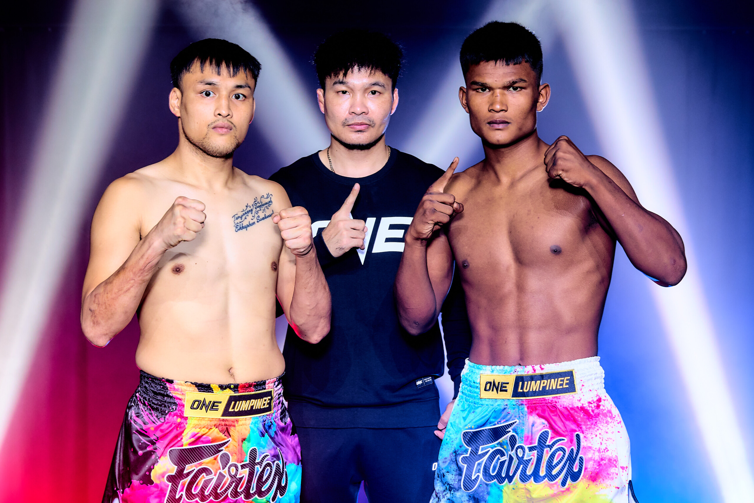 Tengnueng Fairtex and Tun Min Aung ONE Friday Fights 129 faceoff