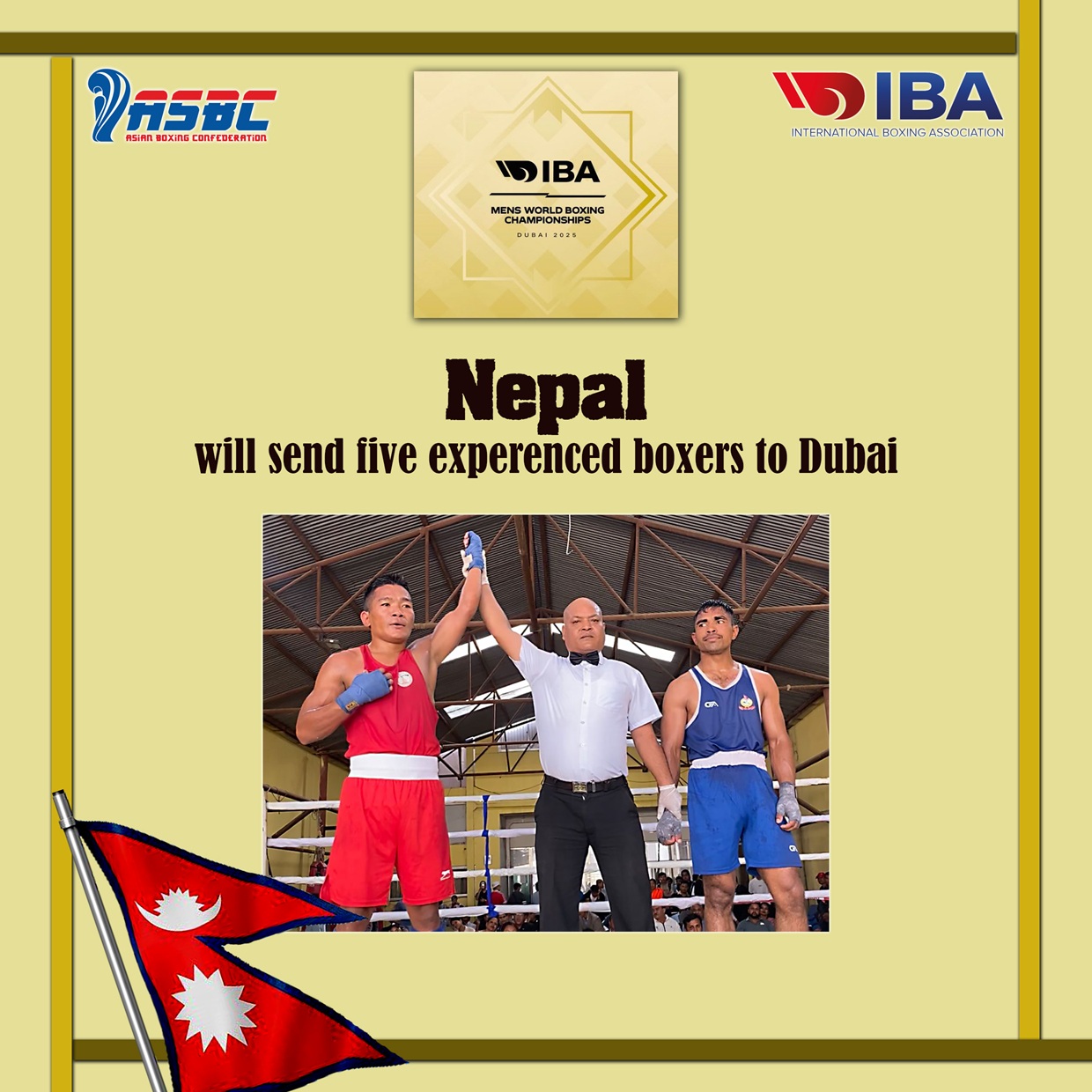 Nepal će poslati pet iskusnih boksera u Dubai