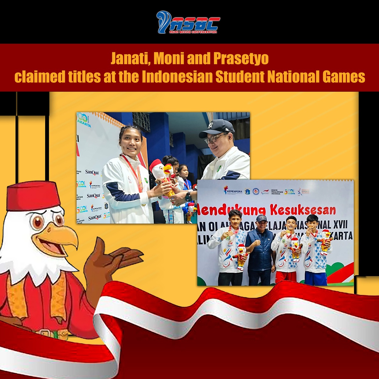 Janati, Moni i Prasetio osvojili su titule na Indonežanskim studentskim nacionalnim igrama