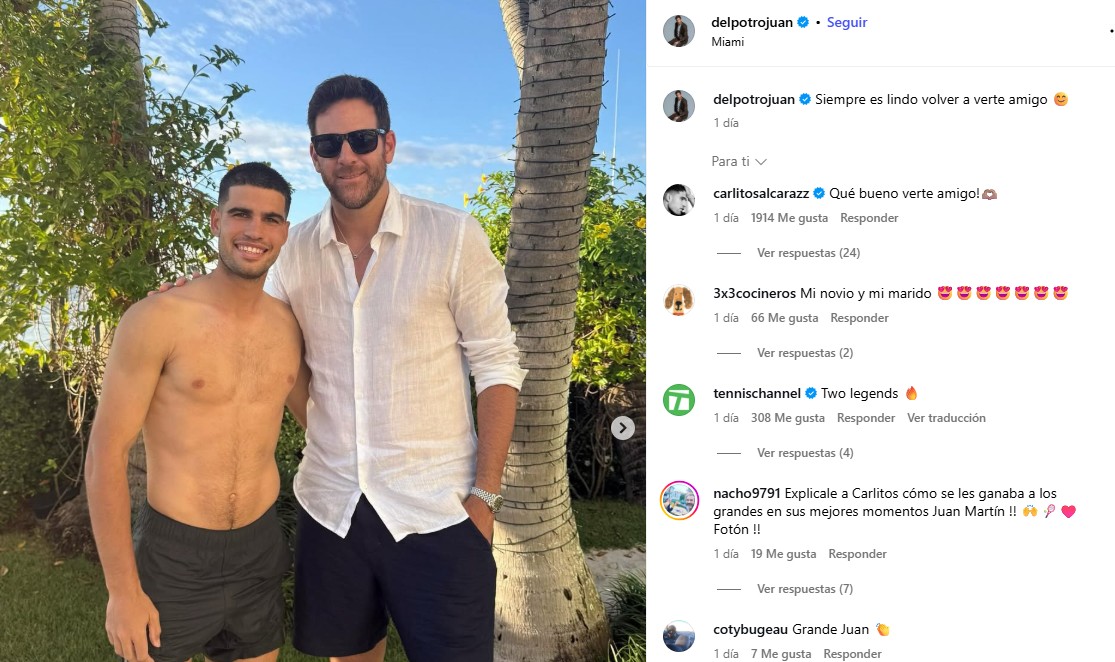 Alkaraz i Del Potro.