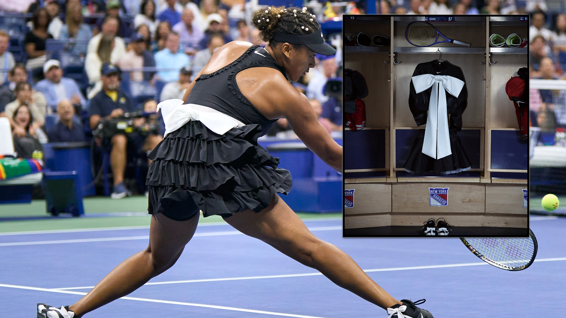 Naomi Osaka oživljava Nike "Lolita goth" pogled na Garden Cup meč protiv Arina Sabalenka