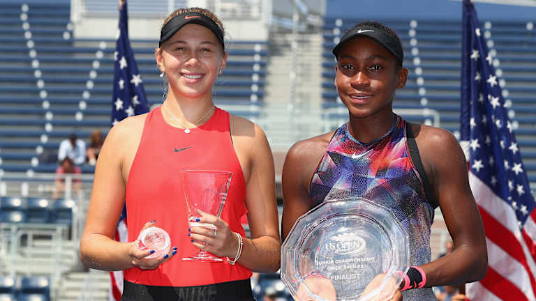 Anisimova je nedavno 16, a Gauff 13 kada su se sreli za titulu 2017 Otvoreno prvenstvo za devojke.