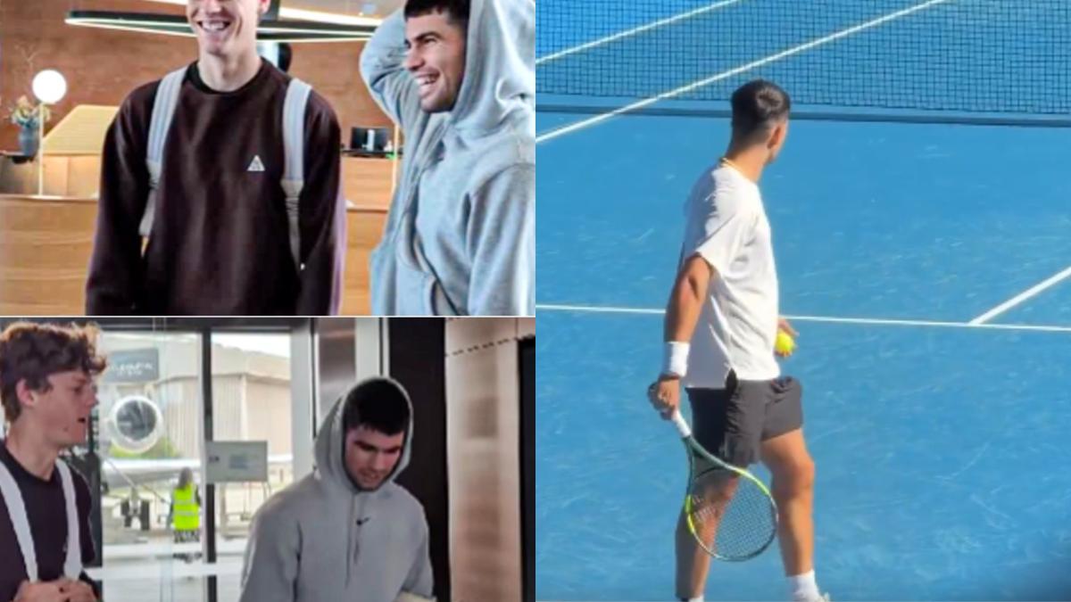 Alkaraz i Sinner dele avion za 11 sati i već treniraju u Melburnu