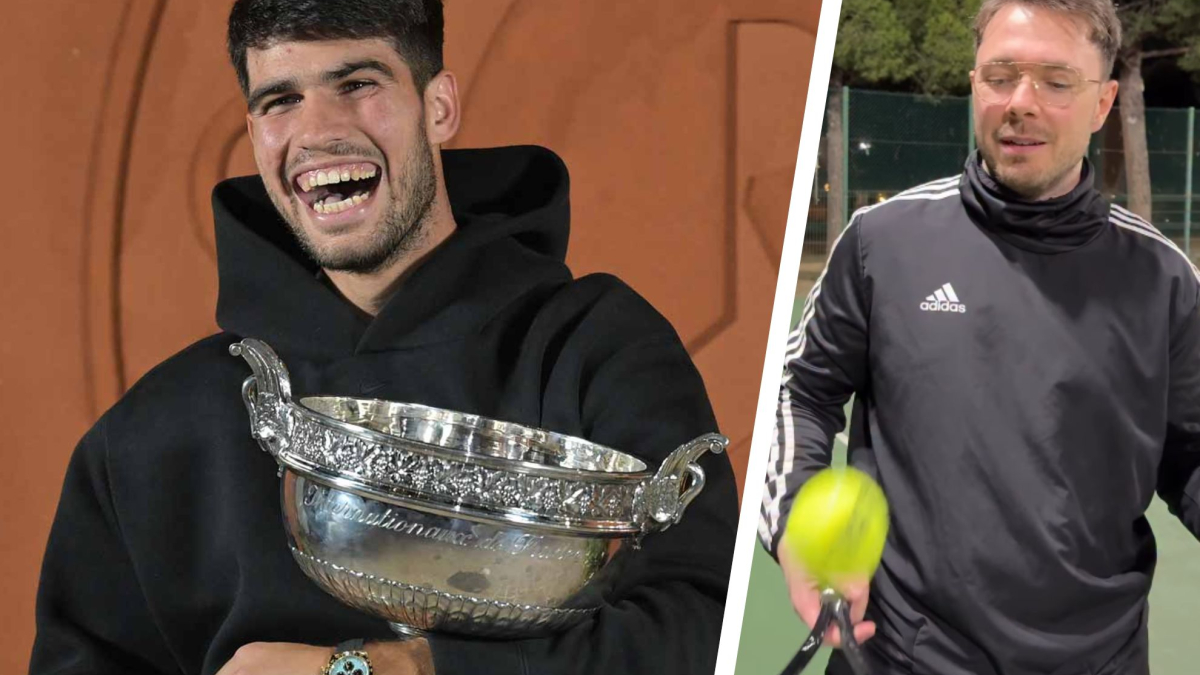 Carlos Alcarazov trolling streamera koji je želeo da nauči da igra tenis: "Vidim isti nivo ovde..."