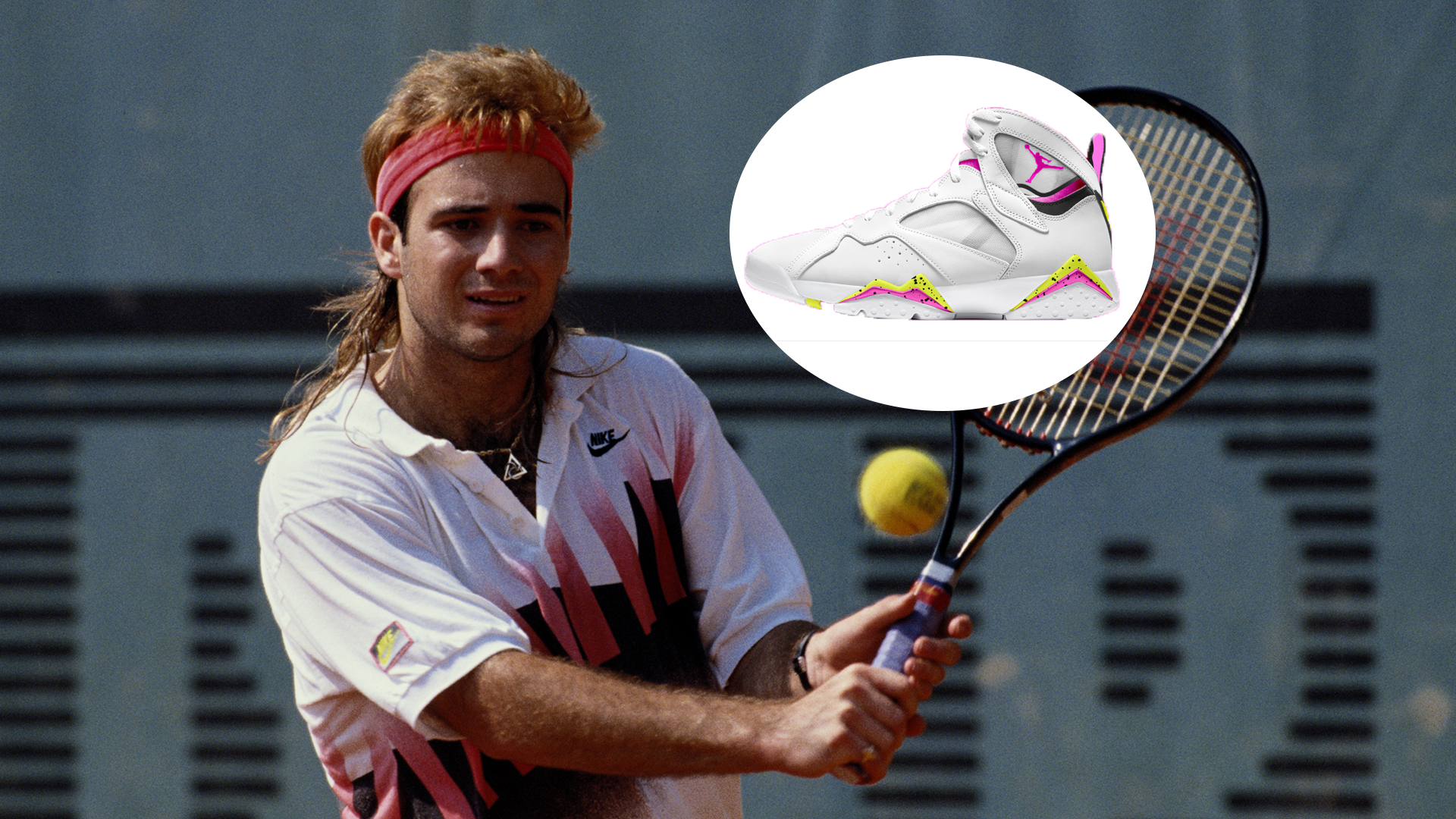 Andre Agassi-inspirisan Air Jordan 7 'Teniski dan' patika za puštanje na Otvoreno prvenstvo
