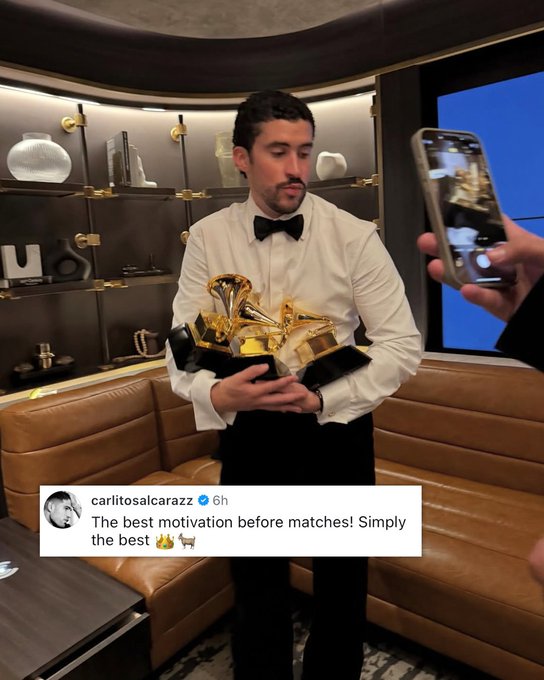 Karlos Alkaraz čestita Bad Bunni i priznaje da je on "najbolja motivacija pre mečeva"