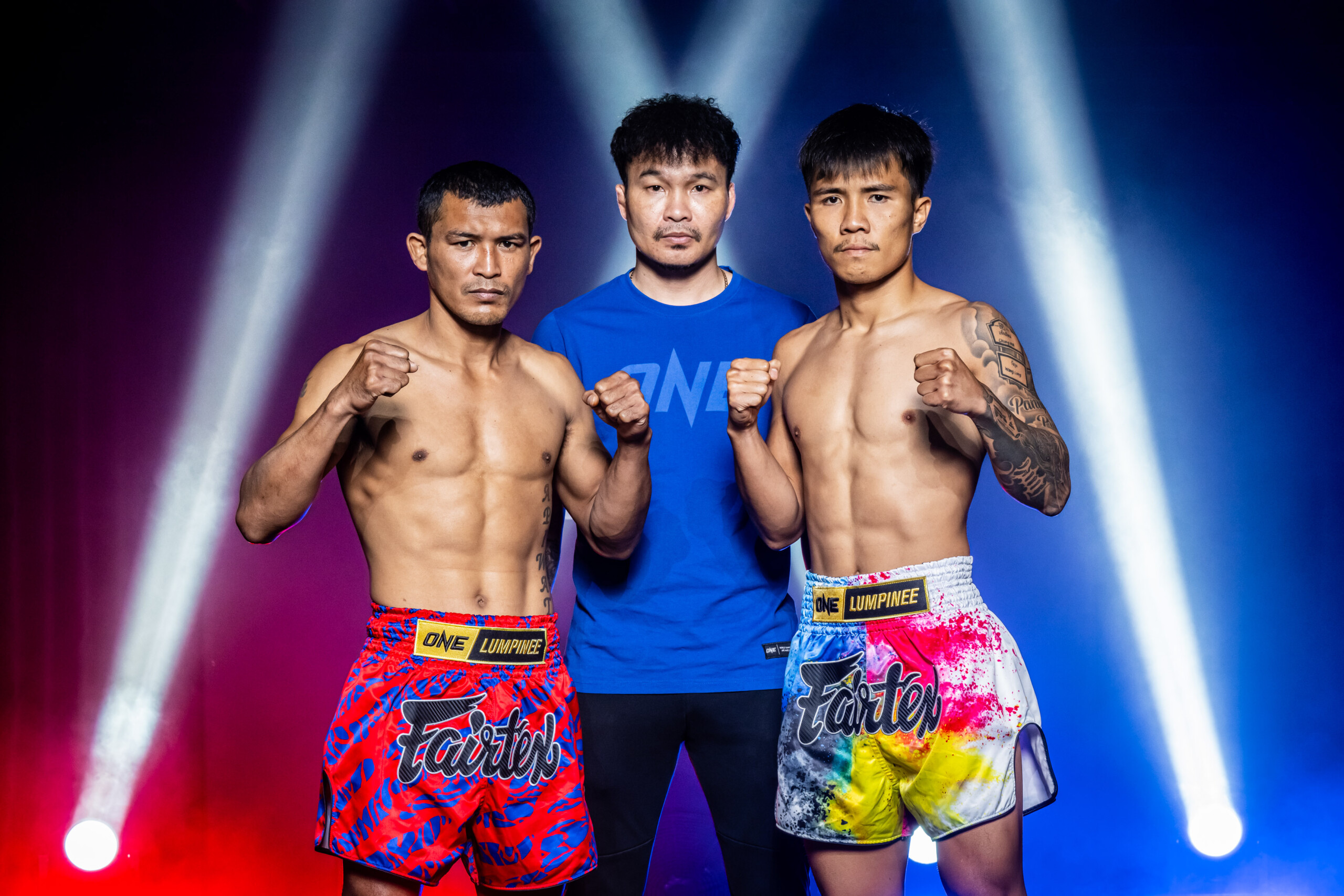 Muay Thai fighters Apiwat Sor Somnuk and Panpadej NF Looksuan face off ahead of ONE Friday Fights 142