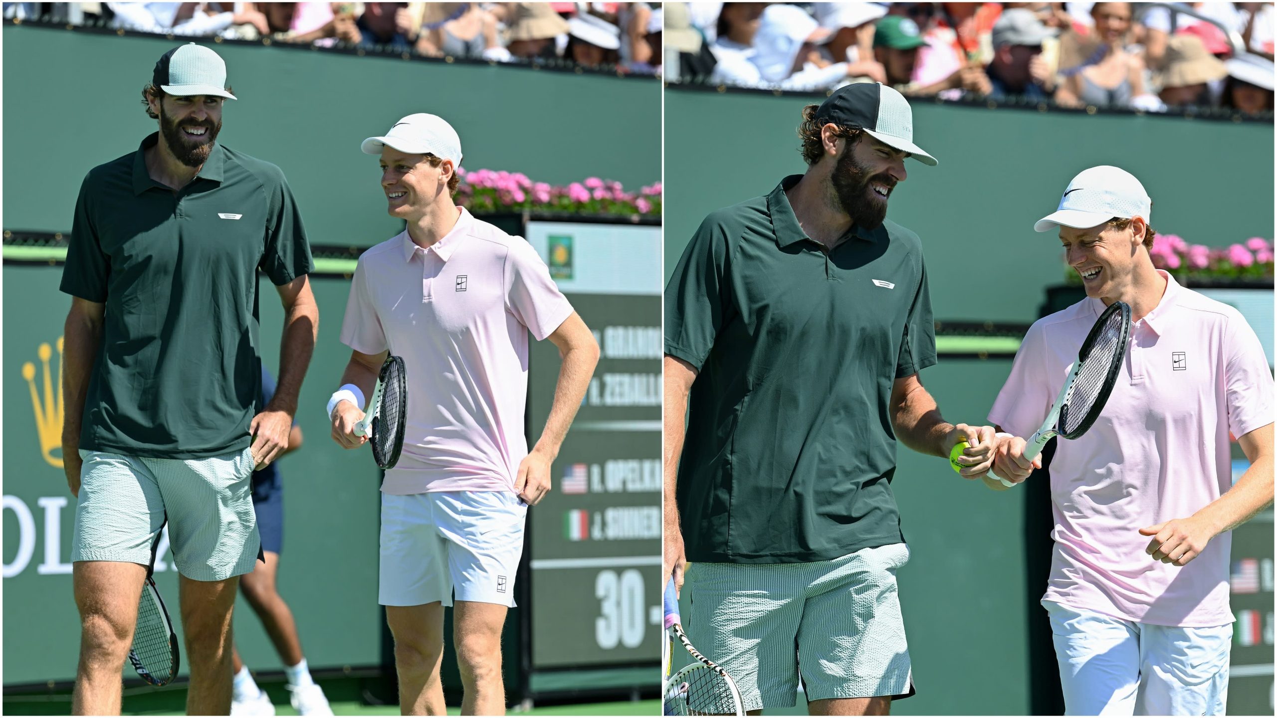 FOTOGRAFIJE: Jannik Sinner upija Indijan Vels dubl sa Rajli Opelka, kao Venus Vilijams gleda