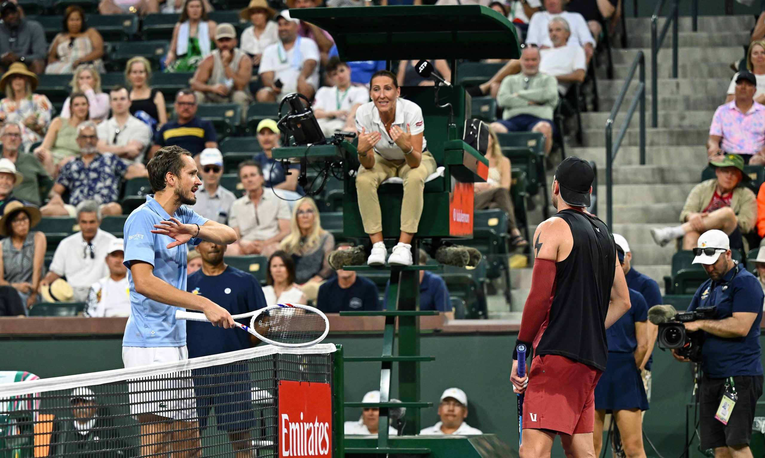 Daniil Medvedev se ne oseća dobro zbog smetnje Jack Draper je poziv, niti "kao da sam varao" u Indijan Vels KF pobede