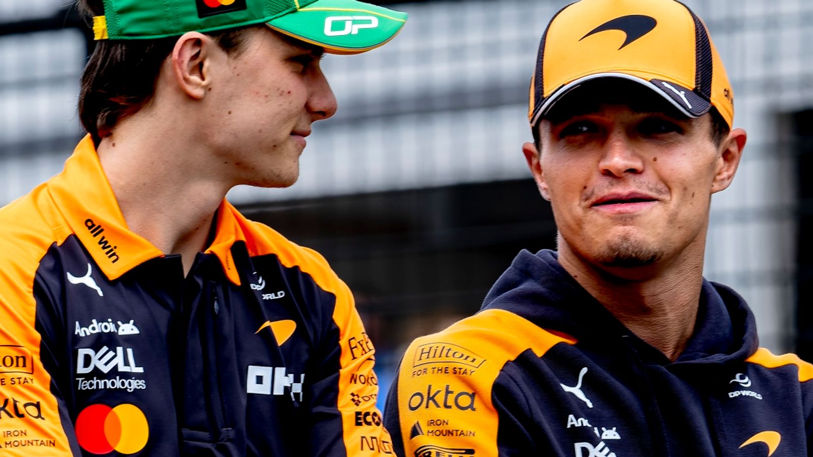 McLaren team-mates Oscar Piastri and Lando Norris