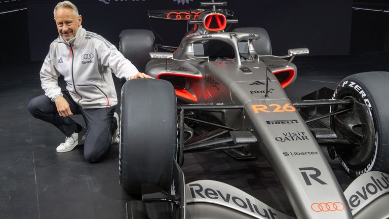 Šef Audi tima Jonathan Wheatley na predstavljanju automobila R26