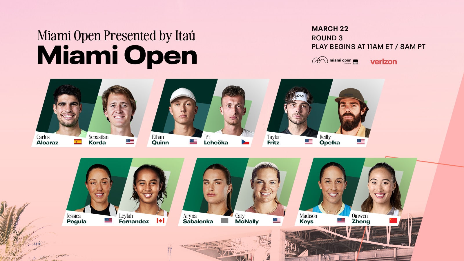 Alcaraz vs. Korda, Keis vs. Zheng, Jović vs. Gibson: Majami Open pregledi i pickovi