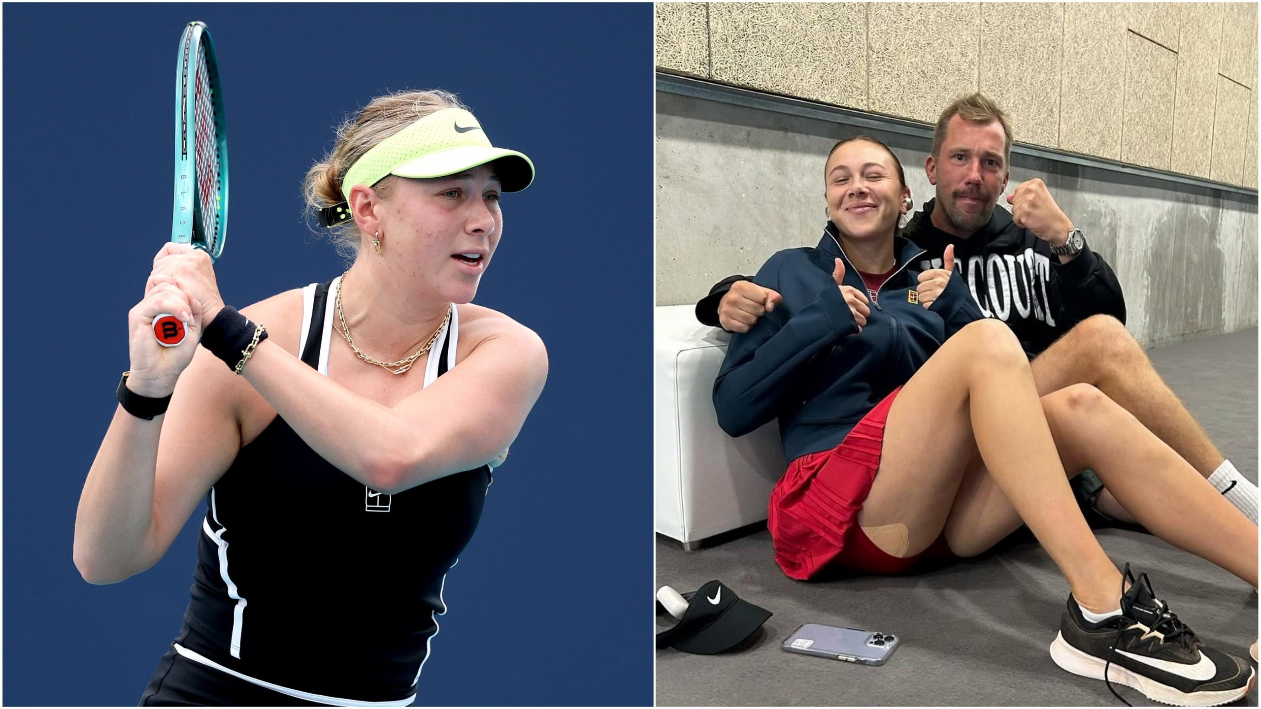 Amanda Anisimova zahvaljuje treneru Rick Vleeshouwers "za tretiranje mene kao čoveka prvi" nakon rastanka