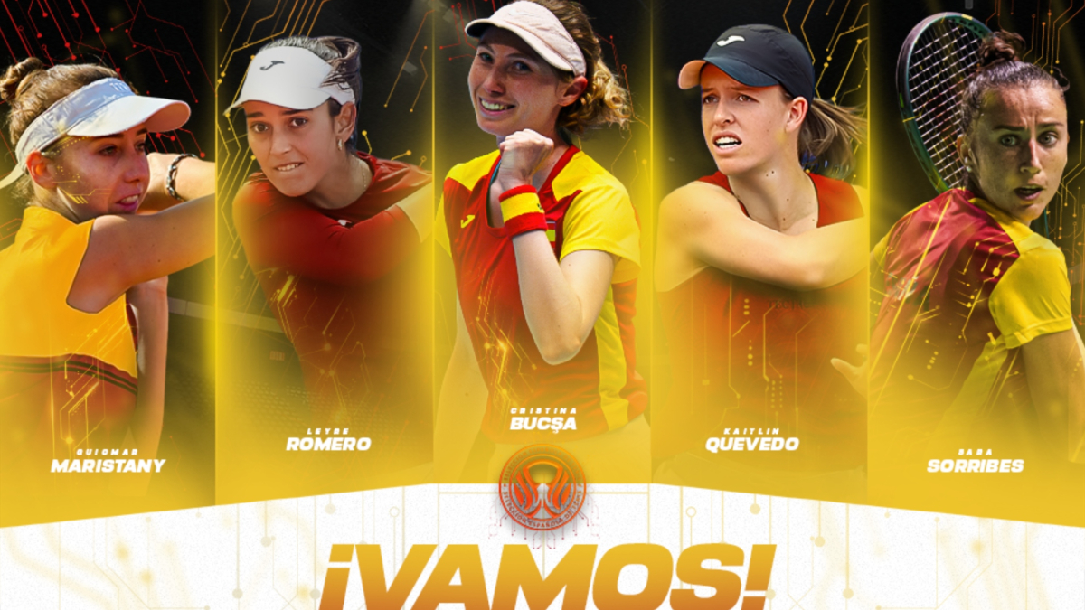 Bucsa, Kaitlin Quevedo, Leyre Romero, Guio Maristany i Sara Sorribes, tim protiv Slovenije