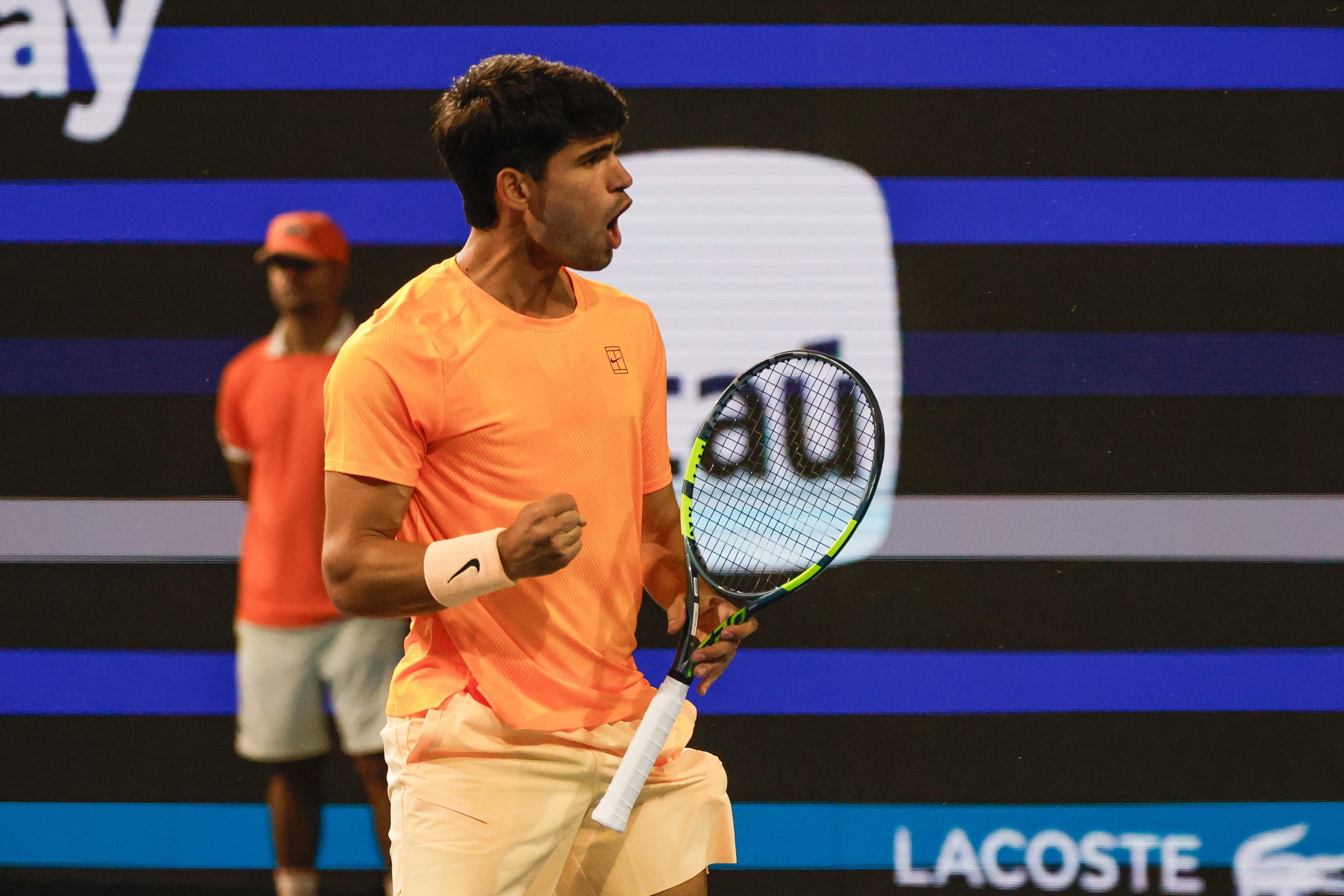 Karlos Alkaraz raste na priliku u hiped Miami Open drugom kolu protiv Joao Fonseca