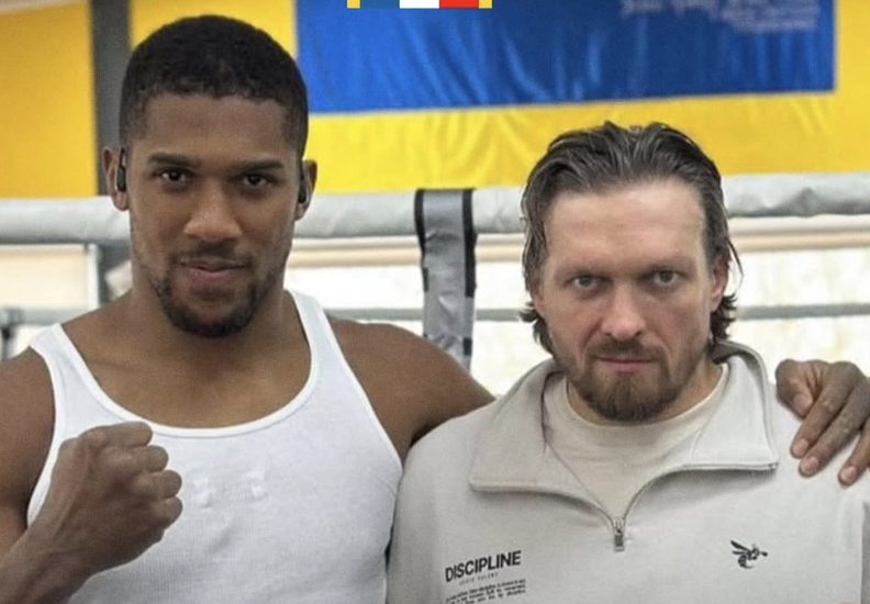 Usik se šali sa Džošuom tokom treninga